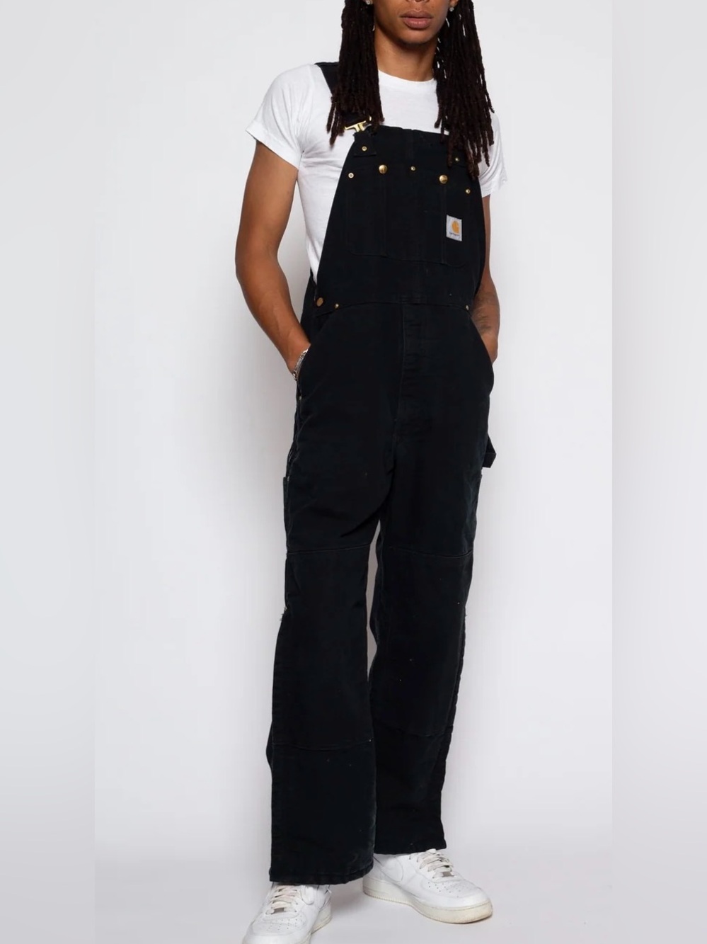 Carhartt Black Canvas Utility Overalls